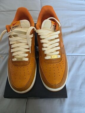 Nike Air Force 1 Low - Orange & Cream Men's Sneakers - NWOT